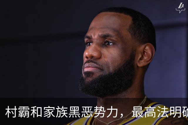 村霸和家族黑恶势力，最高法明确要严打