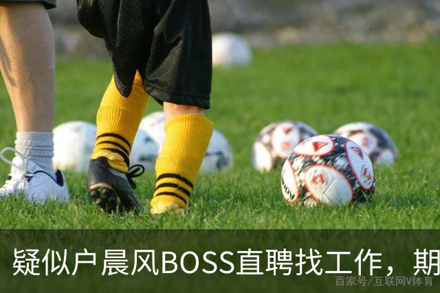 疑似户晨风BOSS直聘找工作，期望最高月薪8万，曾放话苹果不可能出折叠屏
